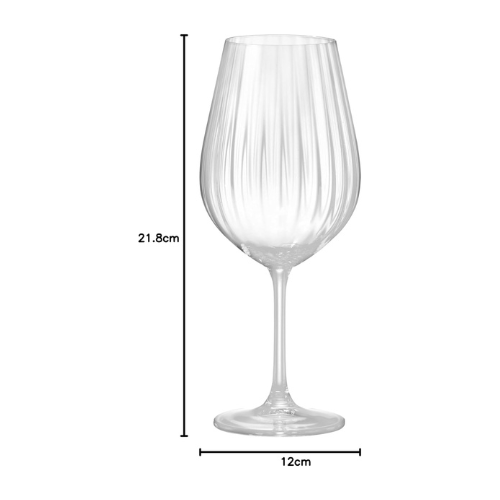 Conjunto 6 Taças para vinho em cristal Bohemia