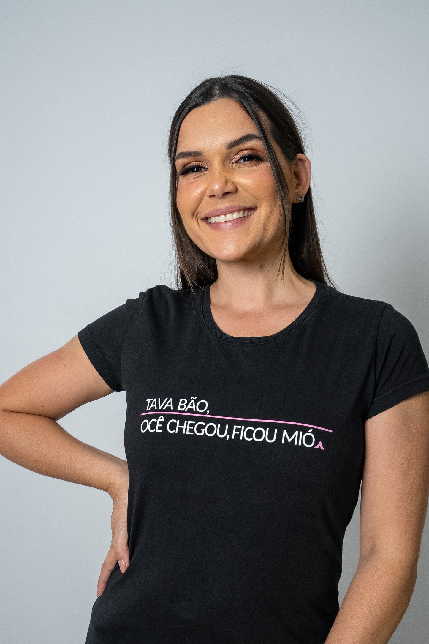 Baby Look TAVA BÃO, OCÊ CHEGOU, FICOU MIÓ