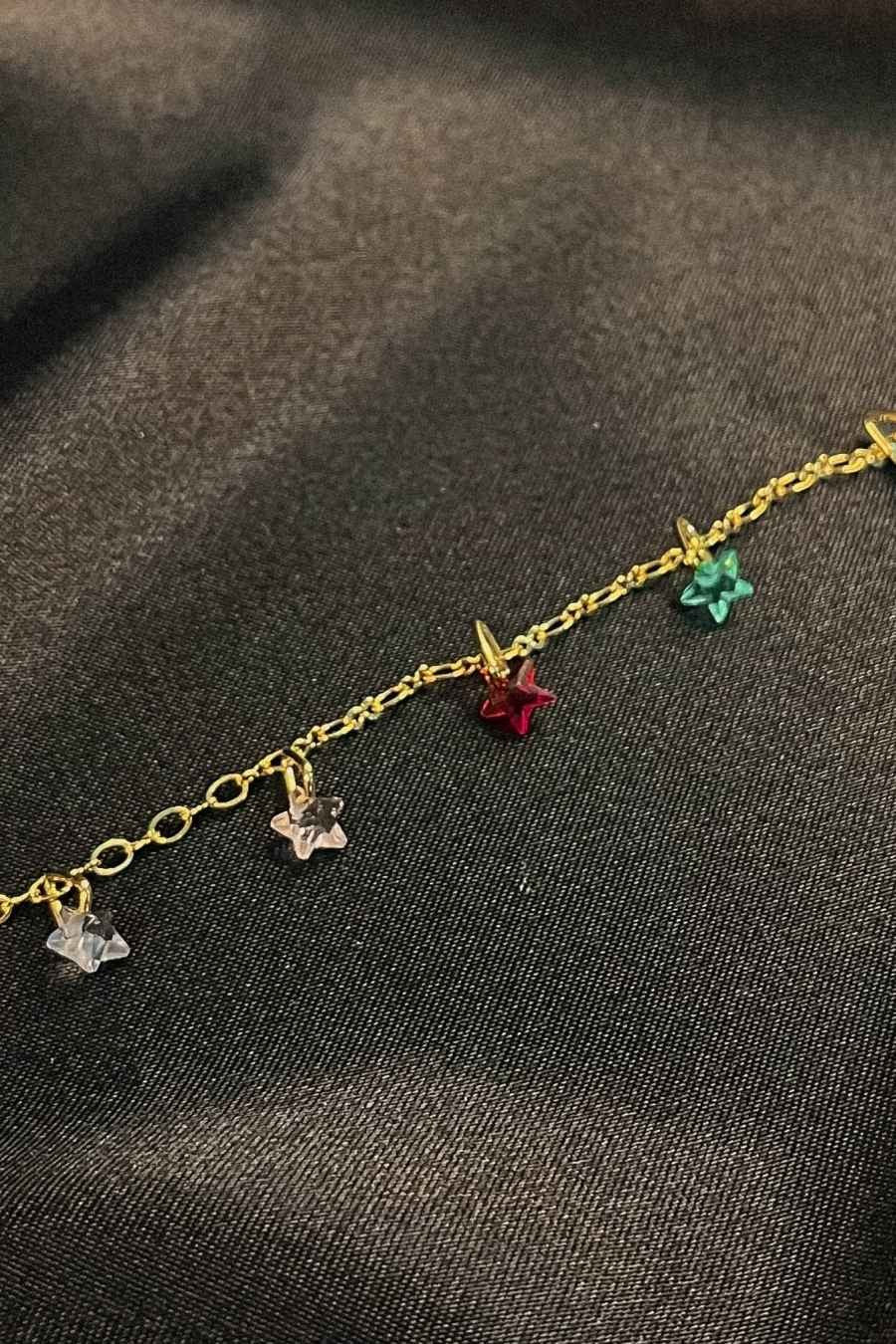 Tornozeleira de Estrelas de Zircônias