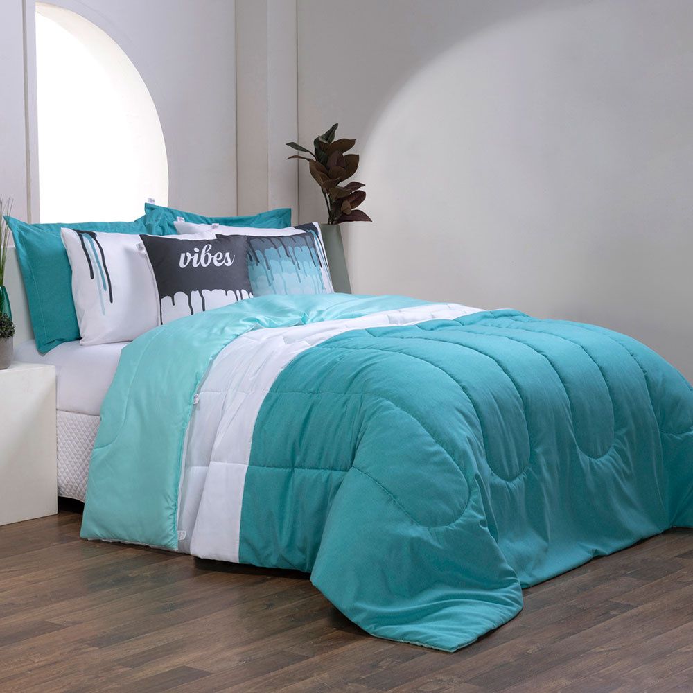 Kit Edredom Linho Colorful Casal Queen