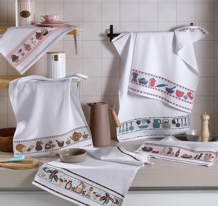 Kit 10 panos de copa para cozinha felpudos