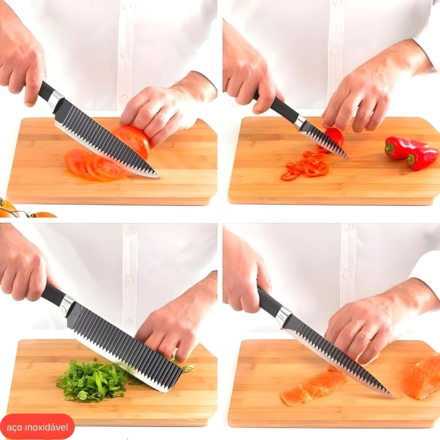 Jogo De Facas Inox 6 Peças