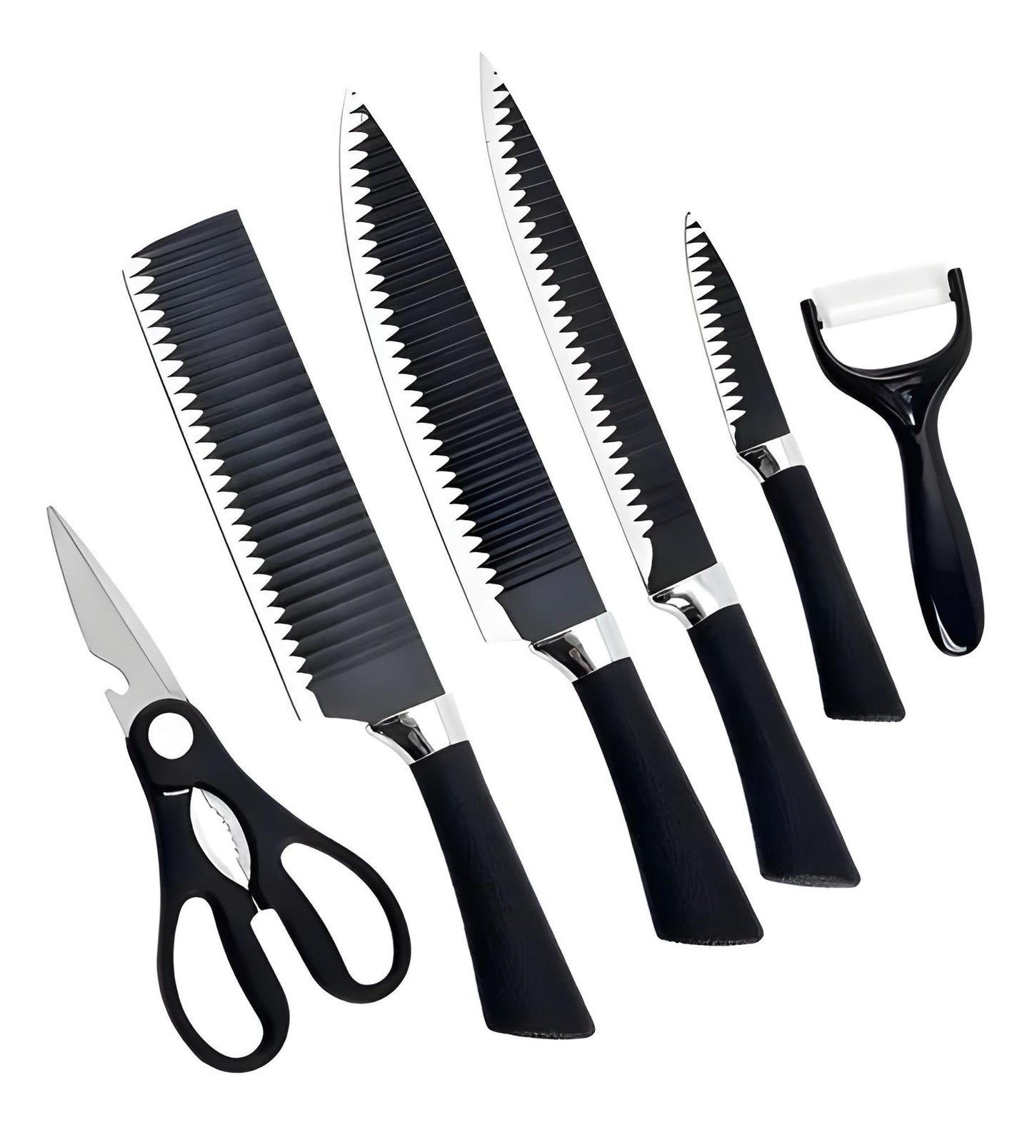 Jogo De Facas Inox 6 Peças