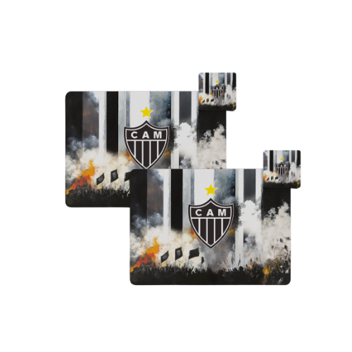 Kit Jogo Americano - Torcida 4 peças
