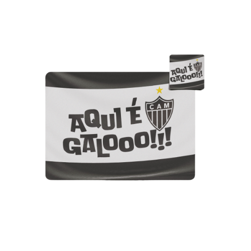 Kit Jogo Americano - Aqui é Galo 4 peças
