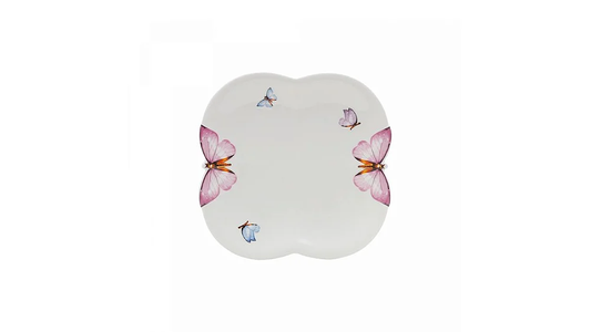 Pratos de sobremesa em Porcelana - Borboletas