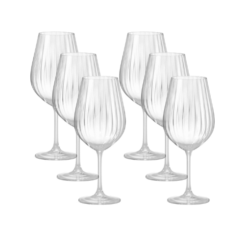 Conjunto 6 Taças para vinho em cristal Bohemia