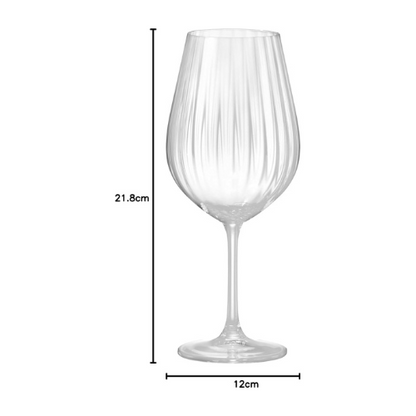 Conjunto 6 Taças para vinho em cristal Bohemia