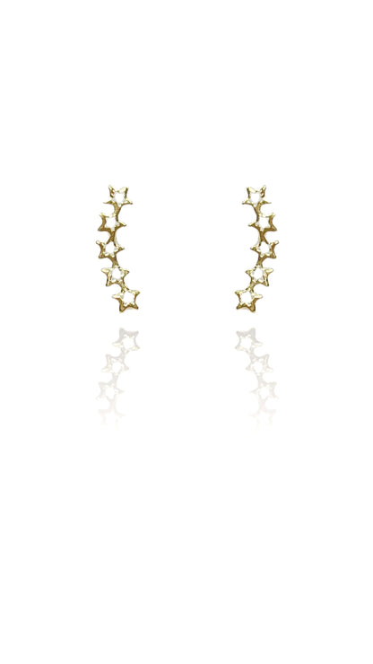 Brinco Ear Cuff Estrelas Pequenas