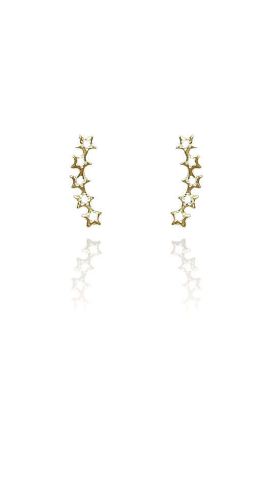Brinco Ear Cuff Estrelas Pequenas