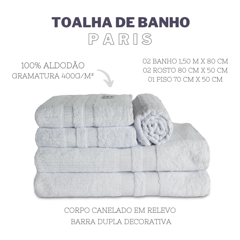 Jogo de banho paris 5 Peças