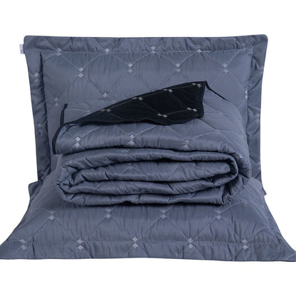 Kit Cobre Leito Dupla Face Casal Queen Bordado