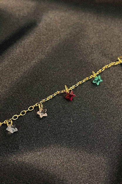 Tornozeleira de Estrelas de Zircônias