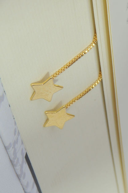 Brinco de Fio Com Estrela