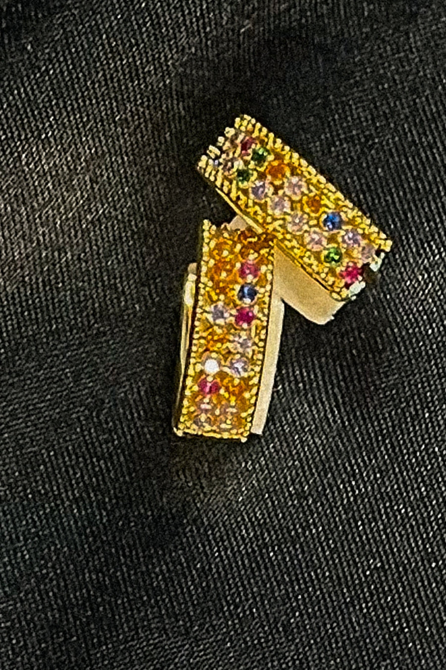 Brinco Argolinha Com Micro Zircônias Coloridas