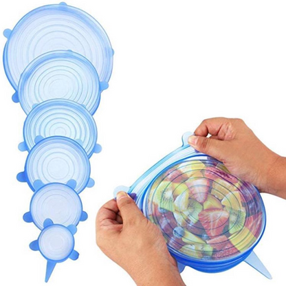 Kit de Tampas de Silicone Universal – 6 peças (smk08)