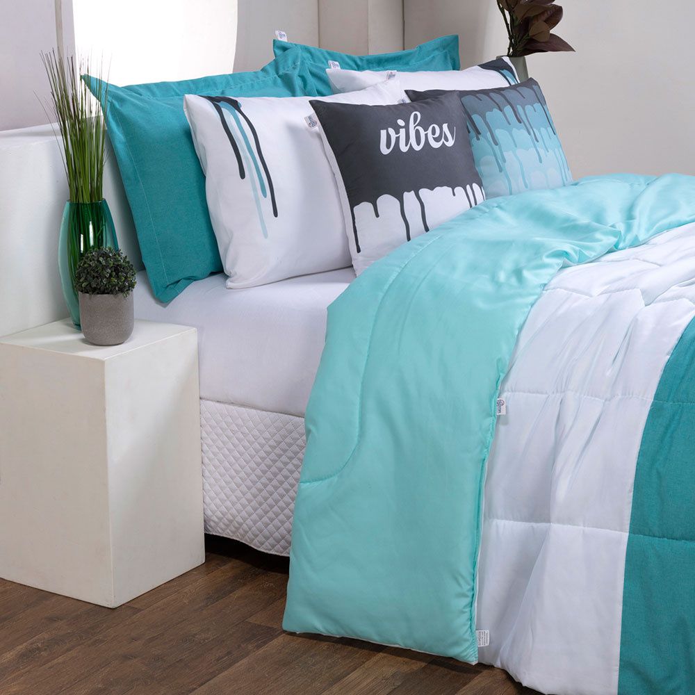 Kit Edredom Linho Colorful Casal Queen