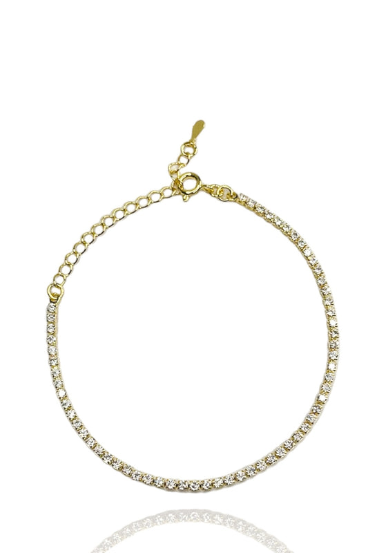 Pulseira Em Corrente De Zircônias