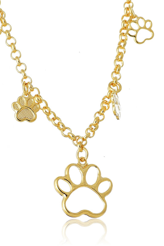 Pulseira com Patinhas de Cachorro