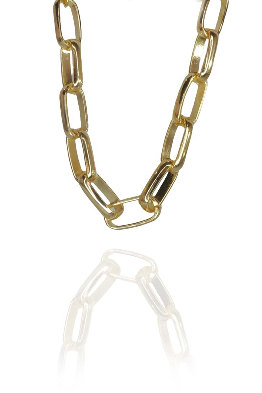 Pulseira de Elos Intercalados Grandes Banhados a Ouro 18k (PL0051)