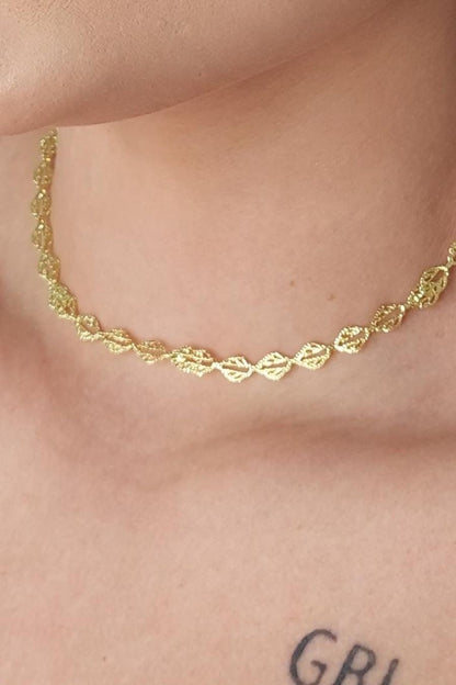 Choker com Folhas