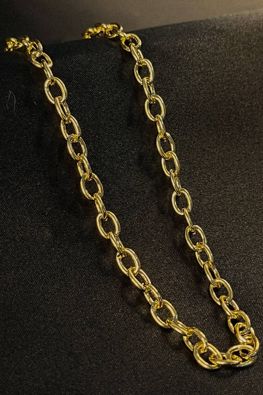 Choker Corrente Com Elos Ovalados