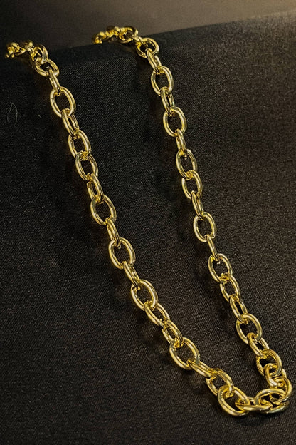 Choker Corrente Com Elos Ovalados