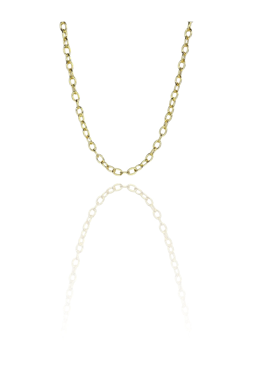Choker Corrente Com Elos Ovalados
