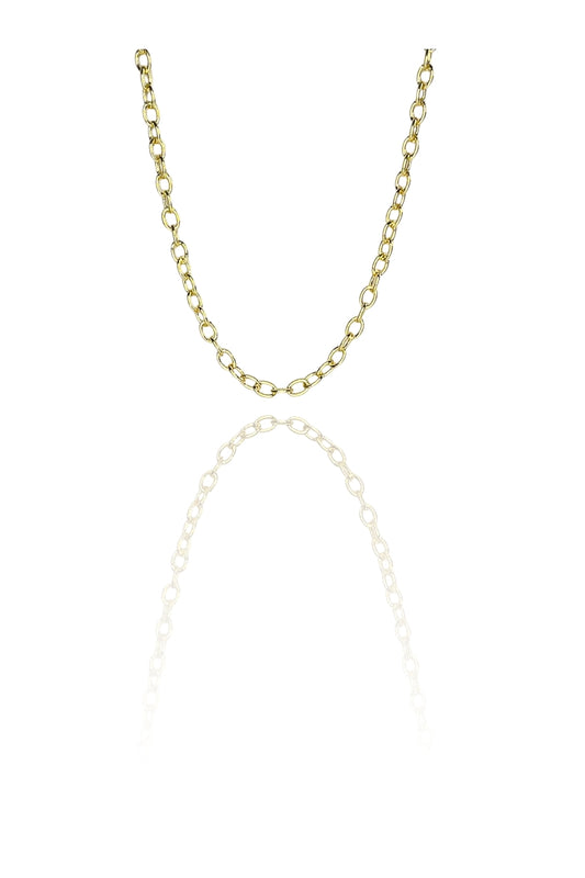 Choker Corrente Com Elos Ovalados