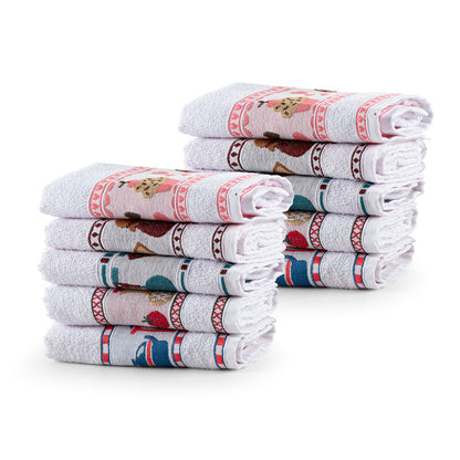 Kit 10 panos de copa para cozinha felpudos