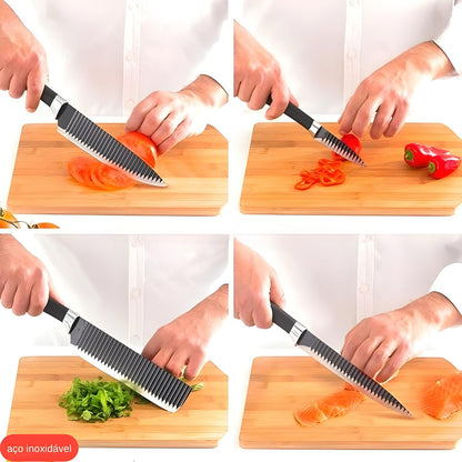 Jogo De Facas Inox 6 Peças