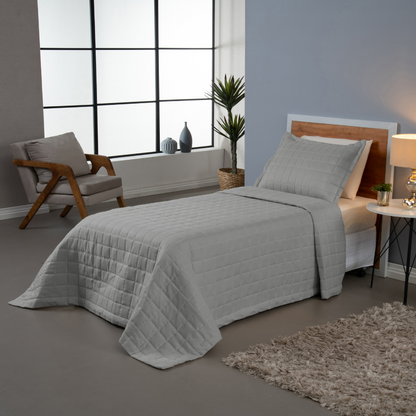 Kit Cobre Leito Matelado 2 Peças Solteiro