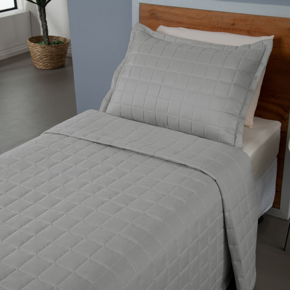 Kit Cobre Leito Matelado 2 Peças Solteiro