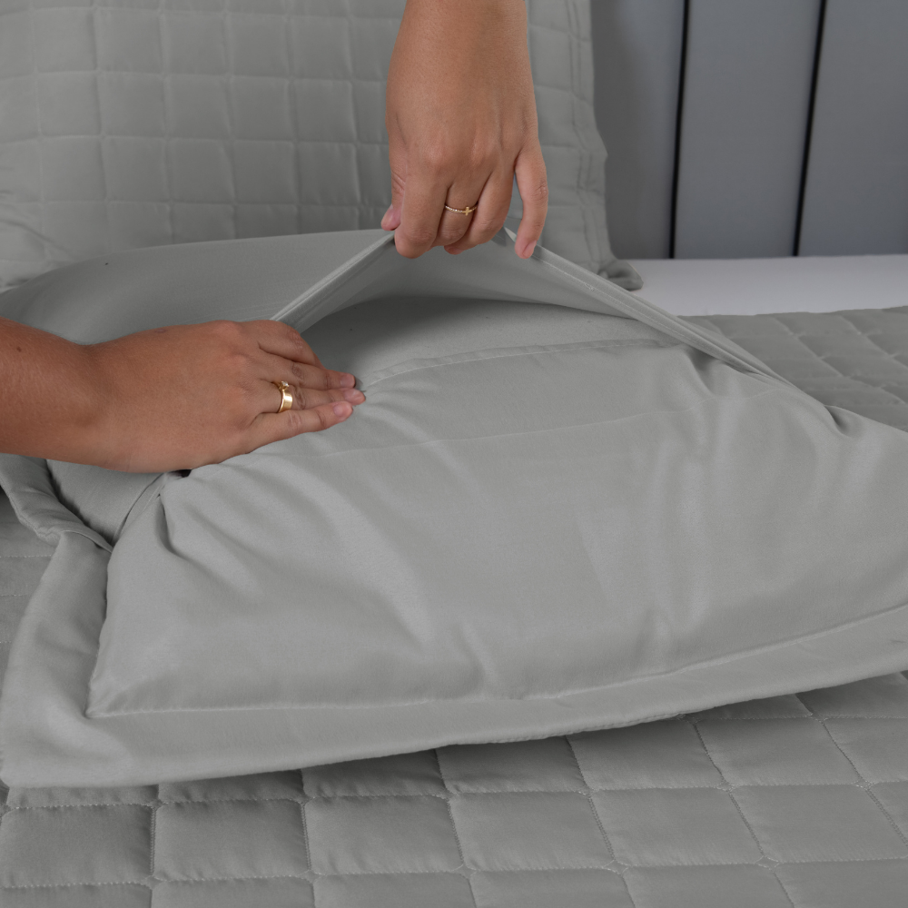 Kit Cobre Leito Matelado 3 Peças Queen