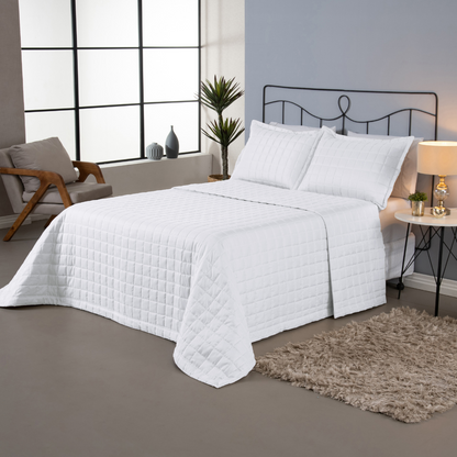 Kit Cobre Leito Matelado 3 Peças King